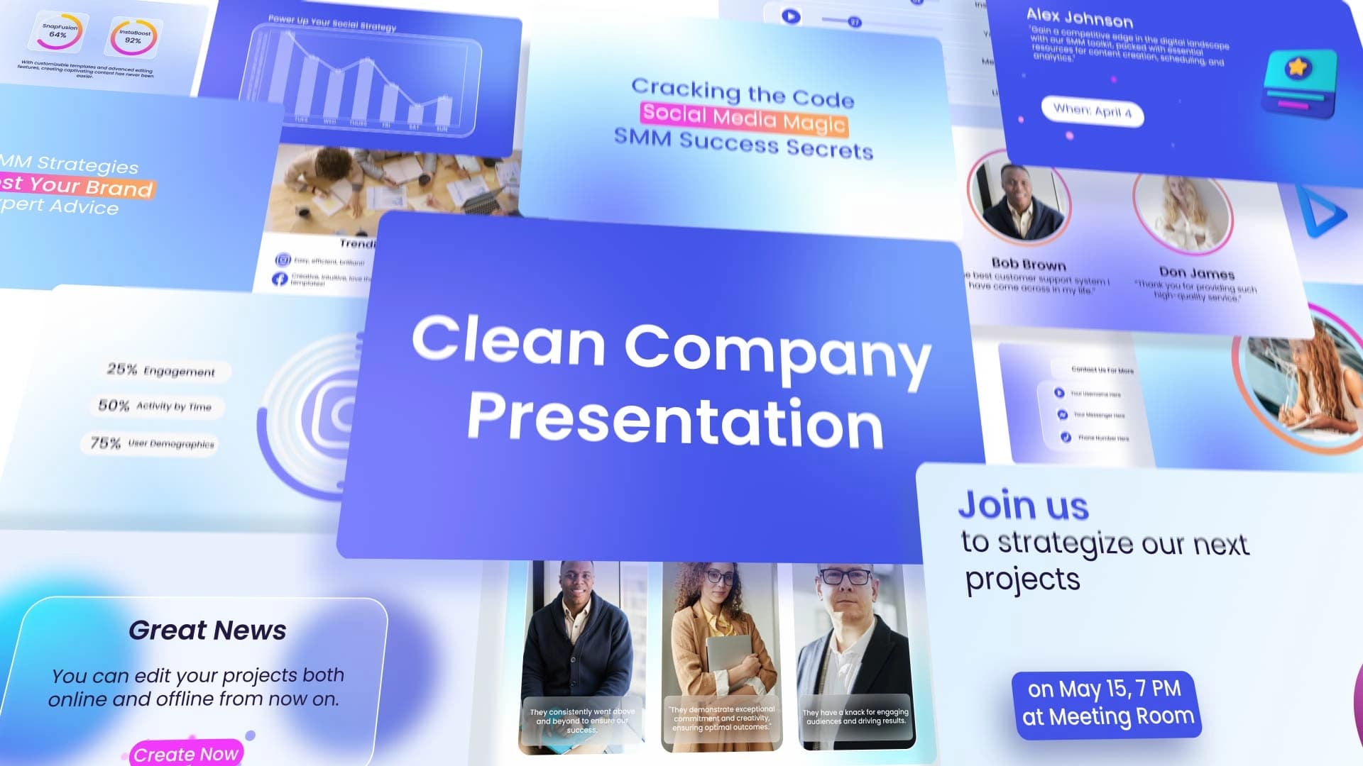 Clean Company Presentation template